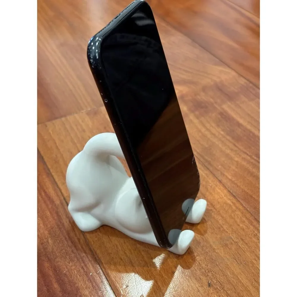 Cute Cat Phone Stand & Paint-Your-Own Figurine DIY Coloring Toy | Desk Accessory